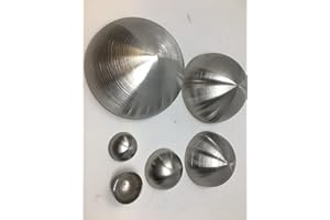 SRB Edelstahl Halbkugel-Kappe Zum Anschweißen Am Rohr VA geschliffen V2A 1 Stck nach Auswahl Durchmesser in mm 1bis 2 mm Material (100)