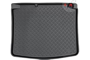 M MOTOS Tapis de Coffre en PE pour Volkswagen Golf IV 1997-2003 Rendez Votre Voyage Plus Confortable grâce à ce Tapis de Voiture Durable - Tapis de Coffre de Voiture Tout Temps, Protection Contre Les