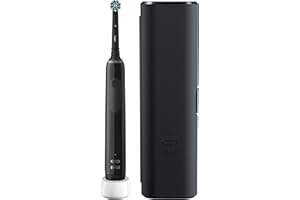 Oral-B Pro 3 Electric Toothbrushes For Adults, Gifts For Women / Men, 1 Cross Action Toothbrush Head & Travel Case, 3 Modes with Teeth Whitening, 2 Pin UK Plug, 3500, Black, Oral B