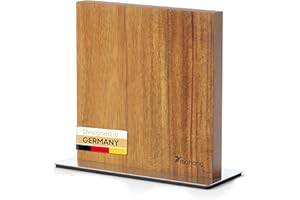 mahona Magnetischer Messerblock ohne Messer aus Akazien Holz | Mit Dieser Magnetleiste Messer in Szene zu setzen veredelt Jede Küche! Der perfekte Messerblock magnetisch, doppelseitig und aus Holz!