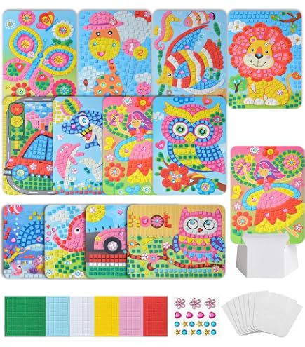 Avenir Create My Own Story Book – Meerjungfrauen Mosaik-Set Mit 600+ Schaumstoffaufklebern Für Kinder Ab 3