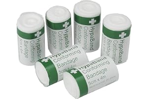 Safety First Aid Group HypaBand Conforming Bandages - 5cm x 4m (Pack of 6)
