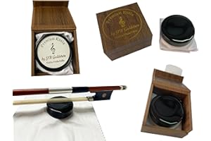 JR GOLDSTEIN Premium Kolophonium Goldstein Geige Bratsche Cello, schwarz, edle Geschenkverpackung