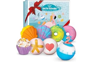 AOFMEE 8 BIO Badebomben Geschenke für Frauen - Luxuriöse Badebomben Geschenkset Vegan Badebomben Kinder & Frauen Set, Valentinstag Muttertag Weihnachtsgeschenke für Mama Freundin Sie