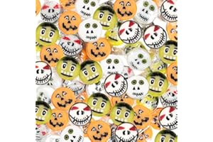 FOOD crew Rocks Bonbons Halloween avec 4 Motifs - 500 g - Bonbons effrayants pour Halloween - Végétaliens avec arômes et colorants naturels - idéaux comme décoration pour une fête