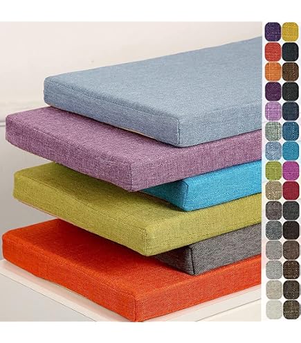 Coussins De Banc De Jardin Gutekissen® 50x50x50cm Gris Avec Sangles - Confort Extérieur Durable