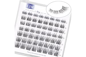 LZM Faux Cils Individuel Cils C Curl 8-14mm Cateye Faux Cils Naturel Doux Cils Diy À La Maison Réutilisable Cils Individuels False Eyelashes Individual Lashes (wishes)
