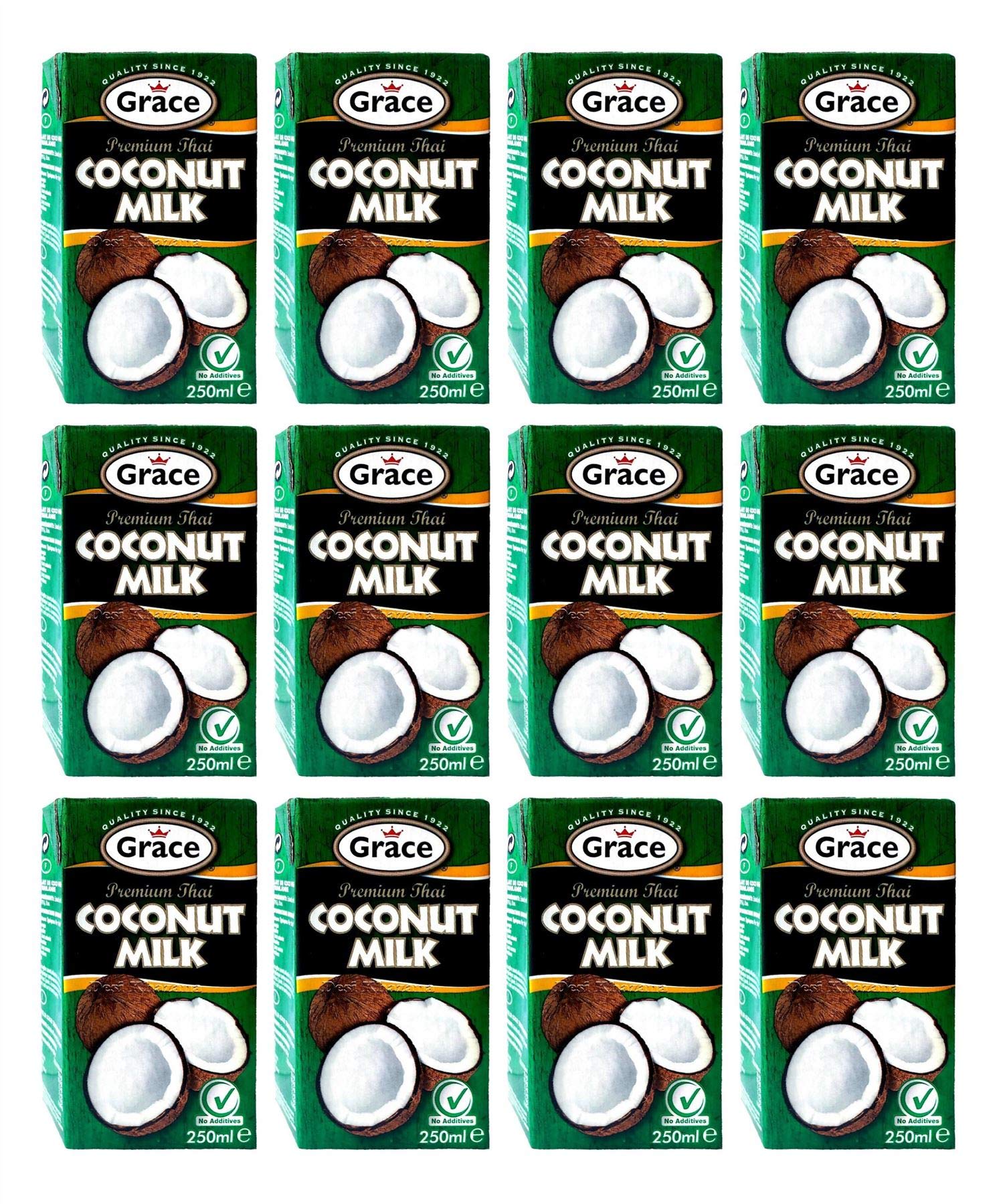 Grace Premium Coconut Milk 250ml (Pack of 12) Indian Cook Shop