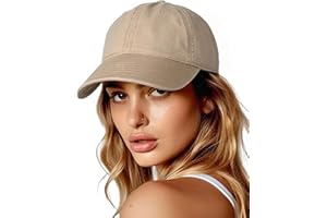 FURTALK Womens Mens Baseball Cap Washed Cotton Adjustable Soft Caps Unisex Unstructured Vintage Baseball Hats