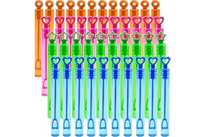 48 Pcs Bulles de Savon Bulles Sticks Baguette à Bulles Diverses Bulles de Savon pour Articles de Fête Jouets pour Enfants D'intérieur et D'extérieur