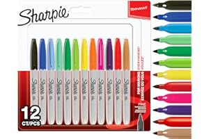 Sharpie pennarelli indelebili | punta fine | colori assortiti | 12 pezzi
