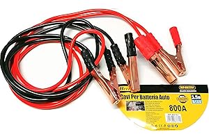 Herran Cavi per Batteria Auto 800AMP -3.5 Mt, Cavi di Avviamento per Batteria, Cavi di Collegamento 3,5 Metri