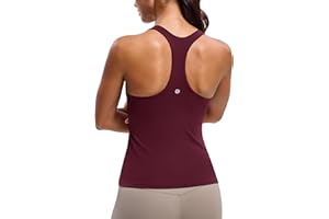 BAYDI Clouduxi Racerback Workout Tank Tops for Women Yoga Shirts with Built in Bra Gym Sleeveless Camisole