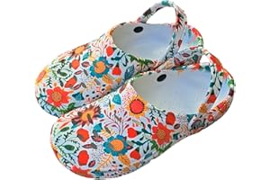 ZOCODIP Zuecos Sanitarios Mujer Divertidos Trabajo Cómodos de Goma Ligeros Laboral Enfermera y Hostelería con Diseño Dibujos Hidroimpresión Hospitalario