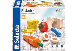 Selecta 62020 13 Piezas Picnic Velcro y Juguete de Corte