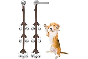 Tierecare Dog Doorbell for Dog Potty Training Sliding Door Hanging Bells Tree Shape for Dogs to Go Outside Outdoor Puppy Pet Supplies Easy to Use - 2 Pack