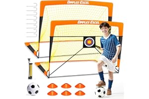 ‎DIMPLES EXCEL Dimples Excel Fußballtor Netz für Garten und Außenbereich Fußballtraining für Fußballliebhaber