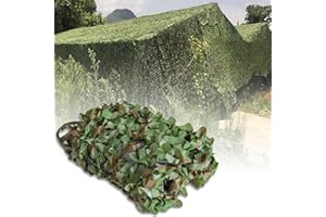 DXHYYM Rete Mimetica Decorativa per Esterni 2x3m 3x4m 4x4m 4x5m 5x8m Reticolato da Camuffamento Camouflage Tela Netto Mimetico, Campeggio Nascondi Caccia Tiro Giardino Parasole