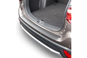 Travall Protector Compatible with Mitsubishi Outlander 2015-2018 TBP1082P - Vehicle-Specific Black Smooth Plastic Moulded Rear Bumper Protector