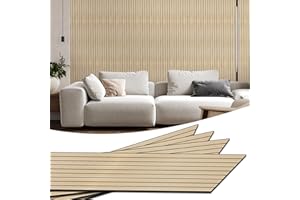WADILE In PVC Con Venatura Del Legno Per Pareti, 40 Cm X 5,2 M, Insonorizzanti Per Rivestimenti Murali, Murali Removibili E Autoadesivi, 3D Per Decorazione Interna, Copertura Di 2 M²