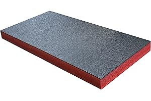 Shadow Foam Medium Sheet - 1000mm x 500mm | Schneiden und Abziehen Schaumstoff für Werkzeugkasten-Organisation (70mm, Rot)