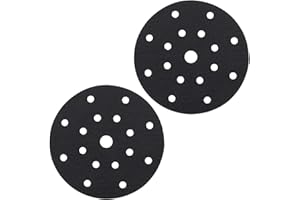Be In Your Mind 2pcs 150mm 17 Trous Disque de Protection Adhésif pour Tampon d'interface Souple pour 150mm 17 trous Tampon de Ponçage Pneumatique et Électrique Auto-aspiration Polisseuse et Ponceuse