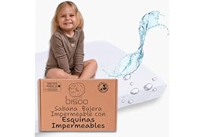 Bisoo Sabanas Magicas Minicuna 50x90 cm. Bajera de algodón Jersey Totalmente Impermeable. Ahórrate Comprar el Protector de colchon aparte. Compatible cunas colecho Bebe Kinderkraft (Blanco 90x50)
