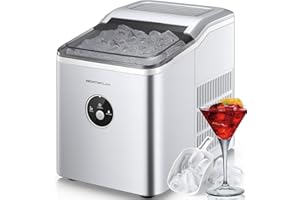 Macchina Ghiaccio 14KG in 24h, Pronto in 6 Minuti, Macchina del Ghiaccio Casa 2L, Macchina per il Ghiaccio Professionale Silenzioso Compatto Senza Impianto Idraulico, NORTHCLAN