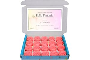 THE PEACHES' ESSENCE La Vie Est Belle Wax Melts: Highly Scented Flower-Shaped 20 x 6g Wax Melts, 100% Natural Soy Wax, Handmade, Vegan, Pet-Friendly. Inspired by La Vie Est Belle Perfume.