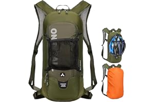 LOCAL LION Plecak Rowerowy, Plecak Narciarski, Mały dla Kobiet i Mężczyzn, 6 l, Ultralekki, Wodoszczelny – Idealny do Jazdy na Nartach, na Rowerze – Czarny, Czerwony, Zielony, Niebieski, Szary