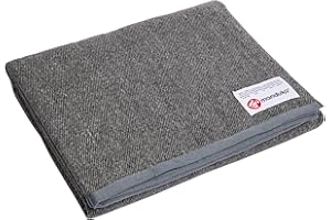 Manduka Yoga Wool Blanket - Yoga Prop and Accessory, Roll, Fold, Stack to Support, Made of Wool, 60 Inch
