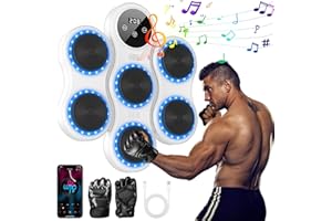 IERAKOR Macchina di Boxe Musicale, 2025 Nuova Macchina Boxe Musica Parete con Guanti da Boxe, 9 Modalità di Velocità, Supporto Bluetooth, Music Boxing Machine per Adulti e Bambini Esercizio