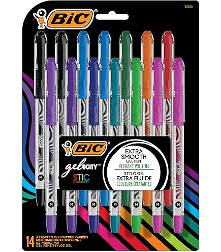 Black Gel Pens BIC Gel-ocity Smooth Gel Pen, Fine Point