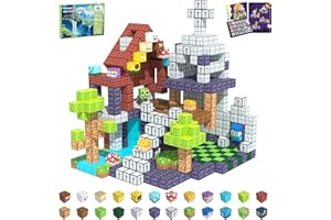 CraftyNest Magnetic Blocks Building Toys for Kids, 48 PCS Magnet Blocks for Kids Ages 4-8, Magnetic Cubes, STEM Sensory Toys for Boys & Girls, Christmas Birthday Gifts for Kid Ages 3+