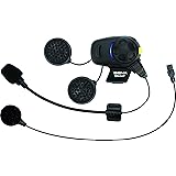 Sena SMH5-FM Bluetooth-Kommunikationssystem mit integriertem FM Tuner für Motorräder und Roller mit Kabel- und Schwanenhalsmi