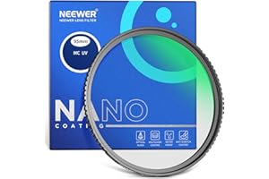 NEEWER 95 mm MC UV Filter 24 Layer Nano Coating Protective Filter Optical HD Glass Water-Repellent Scratch-Resistant Ultra Slim Aluminium Alloy Frame