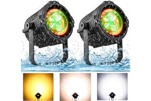 PUZILOZA 100W Imperméable Par LED COB Projecteur dmx512 Spot Lumière Disco Blanche Chaude et Froide Blanche Lampe de Lavage de Scène Pour Noël Chapelle Mariage Théâtre Vocal DJ-2PCS