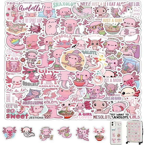Luckimoli Braccialetto Axolotl Carino Con Cuore Di Cristallo - Regalo