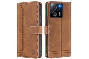 GoodcAcy Kompatibel mit Xiaomi 13T/Xiaomi 13T Pro Hülle Handyhülle Leder Klappbar Schutzhülle Tasche Wallet Brieftasche Cover Flip Case für Xiaomi 13T/13T Pro/Redmi K60 Ultra Klapphülle Braun