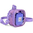 LoDrid Travel Carrying Case Compatible with Bitzee Interactive Toy Digital Pet, Protective Storage Bag with Adjustable Shoulder Strap for Virtual Electronic Pets and Accessories, Purple (Bag Only)