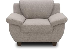 ‎DOMO. COLLECTION DOMO. collection Panama Sessel, Polstersessel, Einzelsessel, Sofa Garnitur, 3-2-1, Taupe, 108 cm