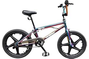 XN Tailwhip MAG 20" Freestyle BMX, Single Speed, 2x Stunt Pegs - Neo Chrome Jet Fuel