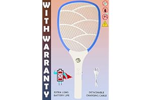 WEIRD WOLF Wide Range Rechargeable Mosquito Killer Bat Racket (Multicolour)