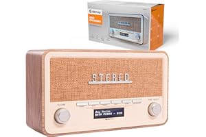 Denver Radio Bluetooth Retro DAB-18 WH, Sport, Multicolore (Multicolore), Taglia unica
