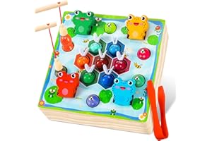 Seagoal Montessori Spielzeug ab 2 Jahre | Kinderspielzeug Motorikspielzeug Magnetisches Angelspiel | Geschenk für ab 2 3 Jahre Junge und Mädchen