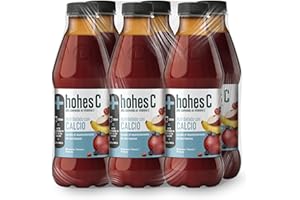 Hohes C Calcio y Vitamina C - Zumo de Manzana, Aronia, Acerola, Limón y Zanahoria Negra - Zumo 100% natural Pack 6 x1L
