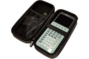 IENZA New! Graphing Calculator Hard Protective Carrying Case for Texas Instruments TI-84 Plus Silver Edition TI 89 TI Nspire CX CAS for USB Cable, AC Charger, Manual, Pencil, Ruler & Accessories