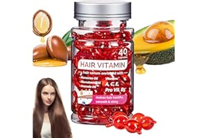 NEXORIA Kapsułki z witaminą do włosów, kapsułki do pielęgnacji włosów, kapsułki, pielęgnacja włosów, nawilżająca esencja, przeciw pękaniu włosów, naprawa włosów (1 szt., A)