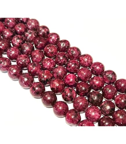 Perlin Mahogany – Perline In Diaspro Rosso (Pietra Naturale) 4mm, 6mm, 8mm, Per Gioielli Fai Da Te