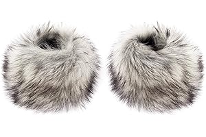 Futrzane Classic Polsini - Manicotti Pelliccia Sintetica Donna - Copripolso Pelo